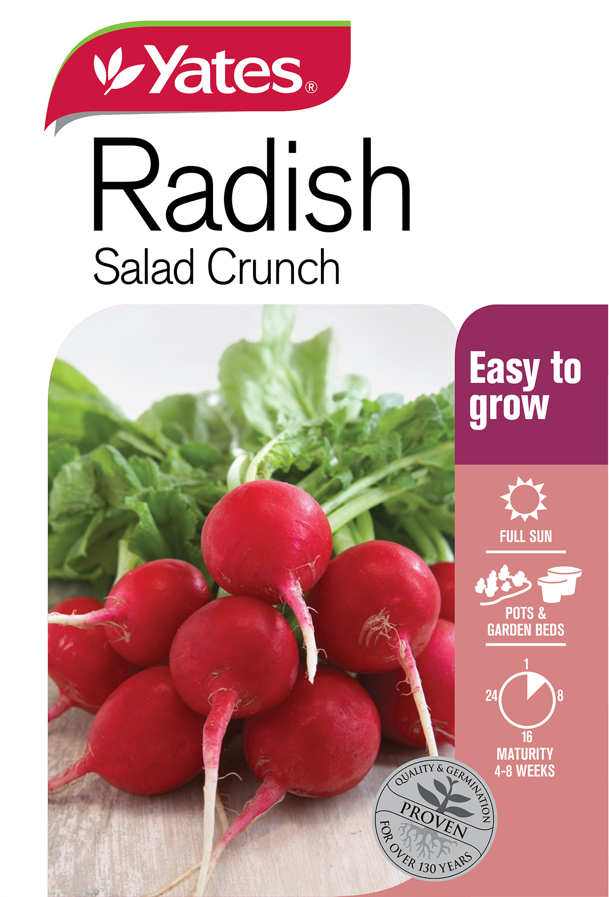 Radish Salad Crunch Garden Seeds Yates Australia
