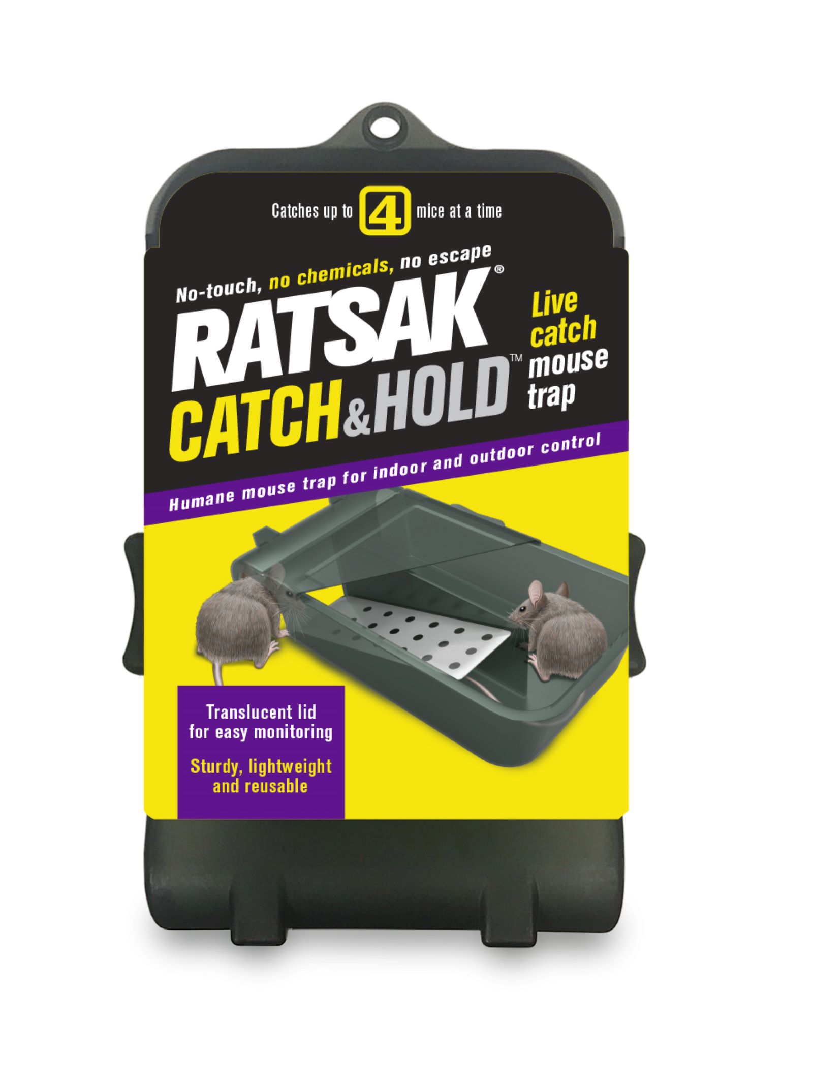 RATSAK Catch and Hold Mouse Trap Yates Gardening Australia