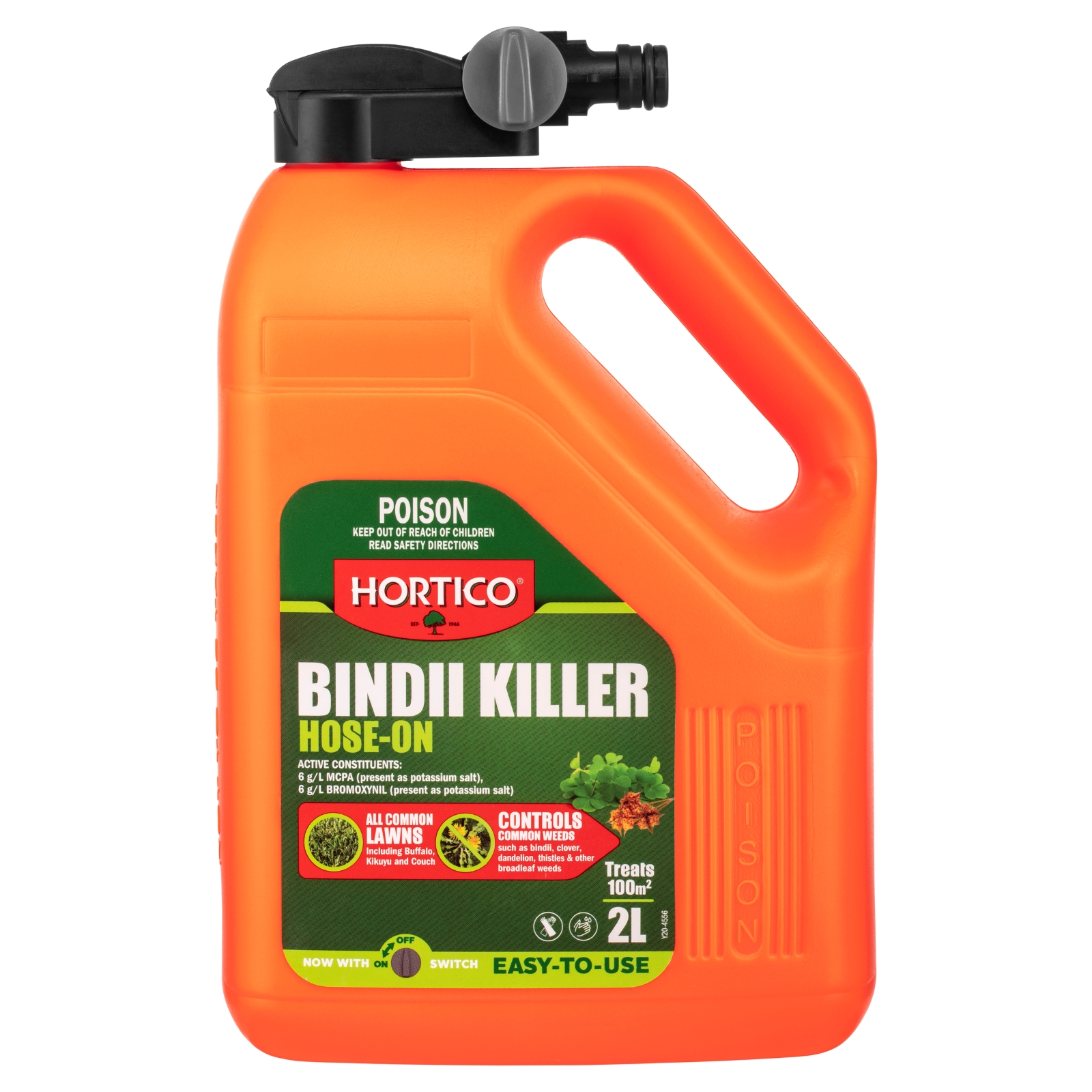 Hortico 2L Bindii Killer for Lawns HoseOn