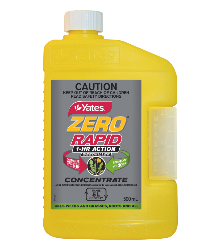 Yates 500mL Zero Rapid 1HR Action Weedkiller Concentrate Yates Australia