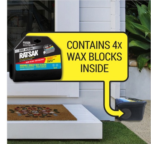 RATSAK Fast Action Reusable Rodent Bait Station | Yates Gardening Australia