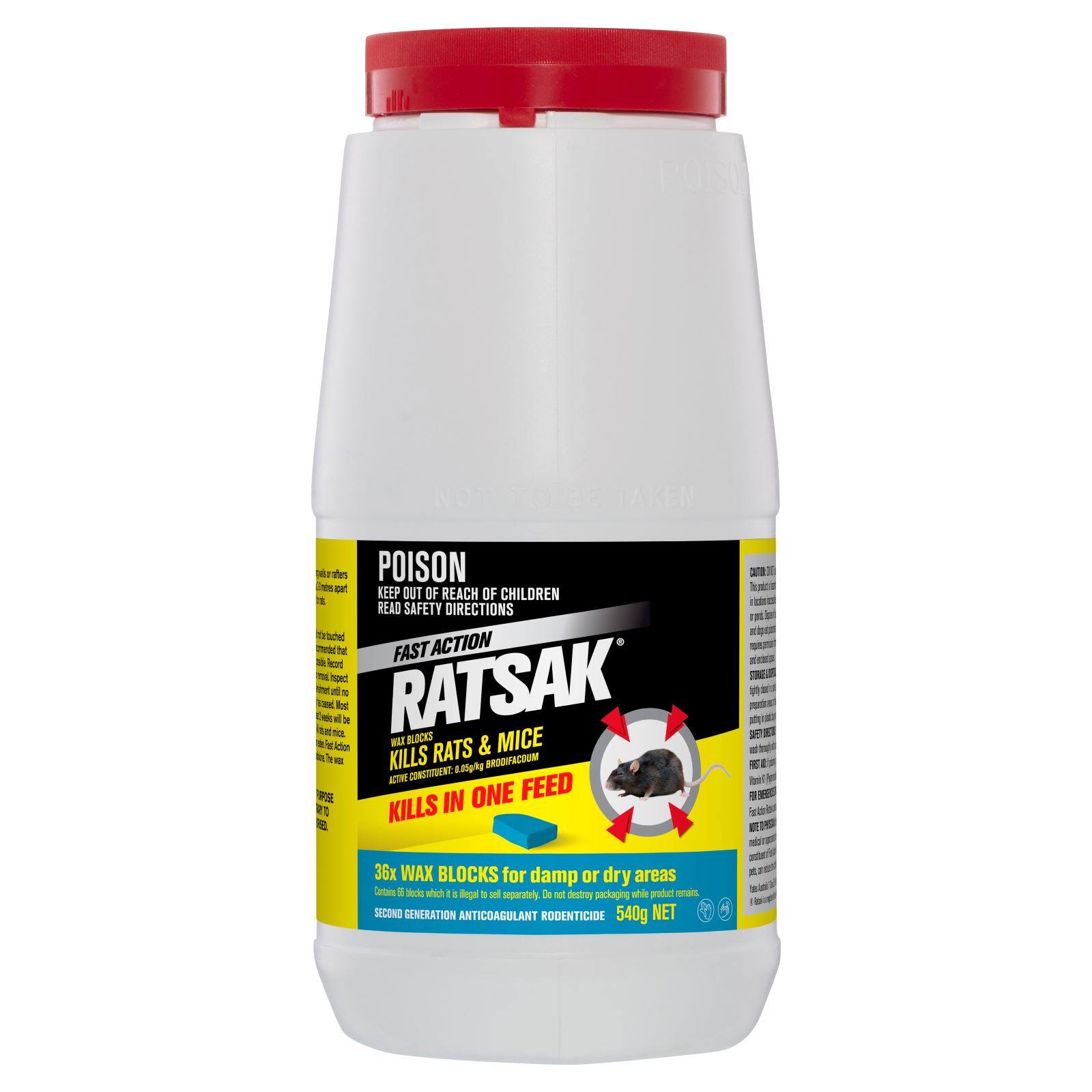RATSAK Fast Action Wax Blocks | Yates Gardening Australia