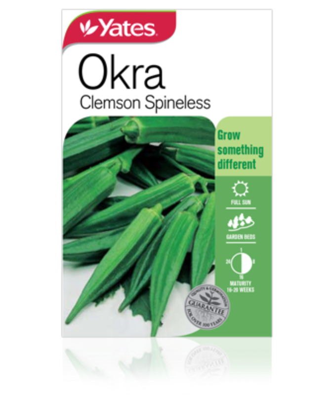 Okra Clemson Spineless Garden Seeds Yates Australia