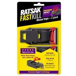 RATSAK Fastkill Mouse Traps - 2pk