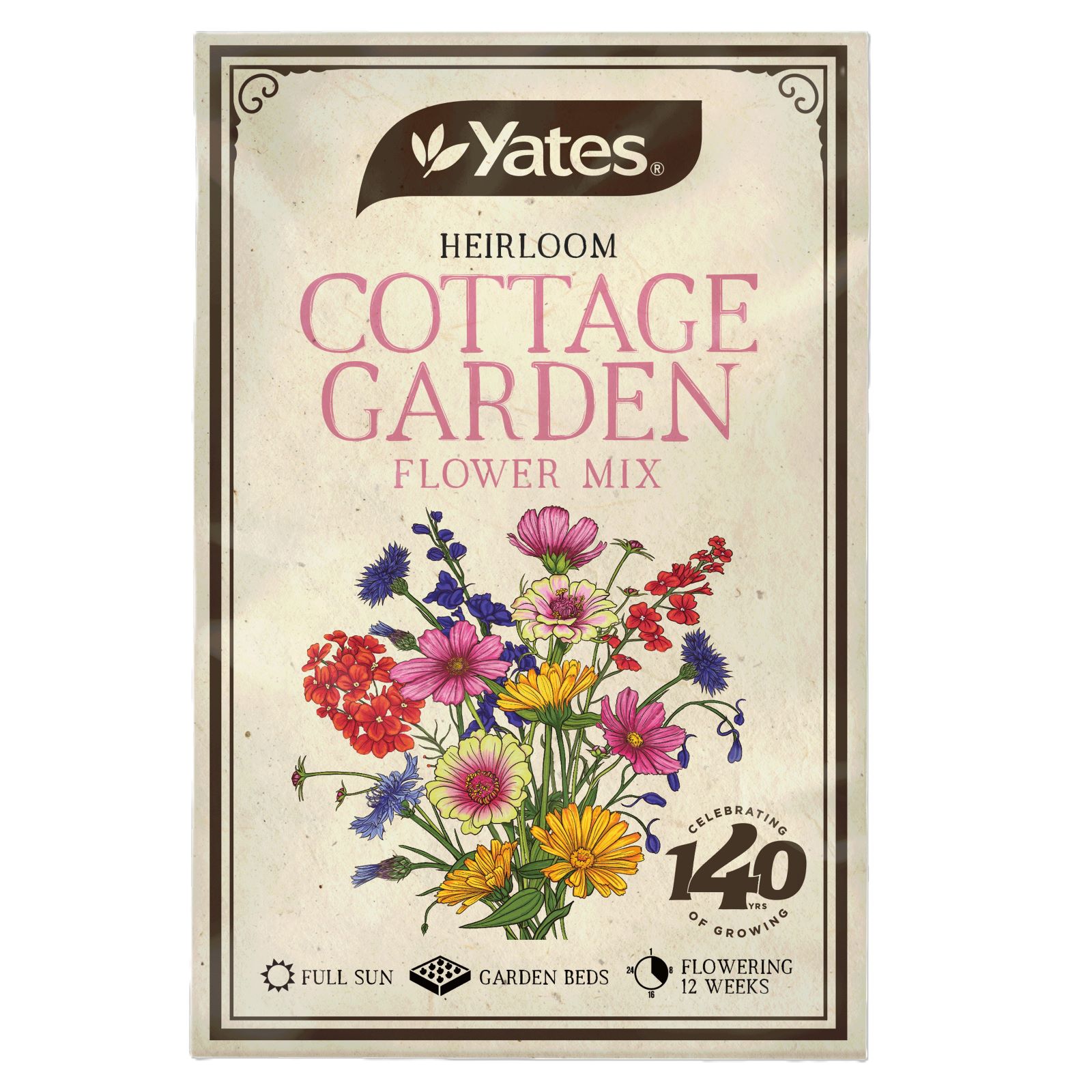 Heirloom cottage garden mix seeds
