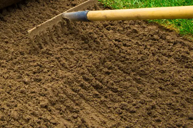 Grass Rake Soil Furrows