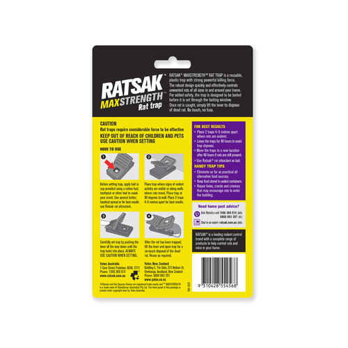 RATSAK Max Strength Rat Trap | Yates Gardening Australia