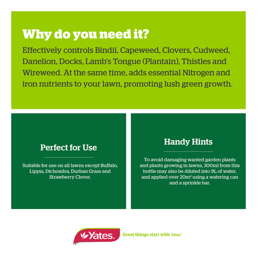 Yates 2.4L Weed 'n' Feed Hose-On | Yates Gardening Australia