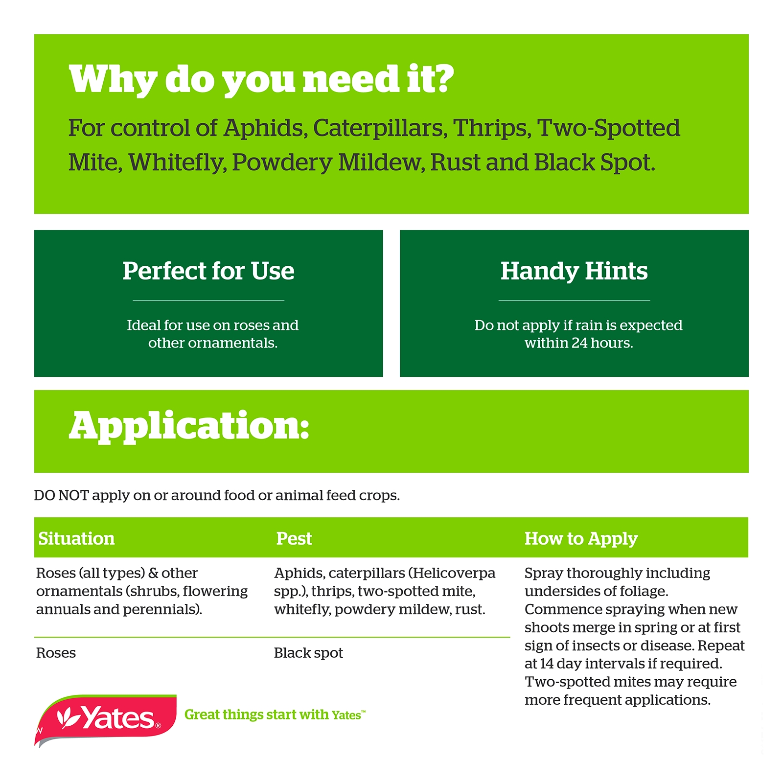 Yates Rose Gun Black Spot & Insect Killer 3L