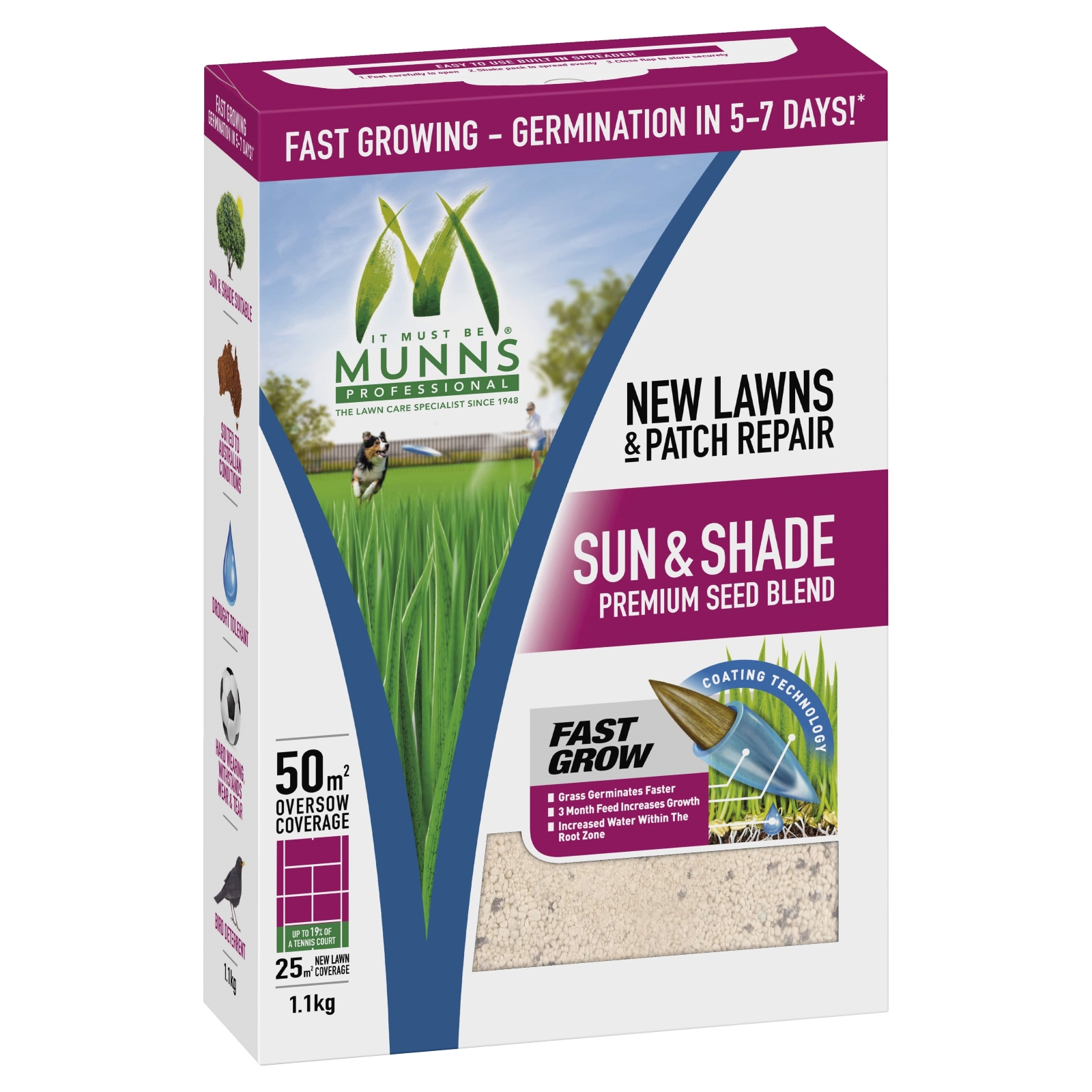 Munns Professional Sun & Shade Lawn Seed
