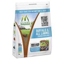 Munns Professional 5kg Buffalo & All Lawns Starter Fertiliser