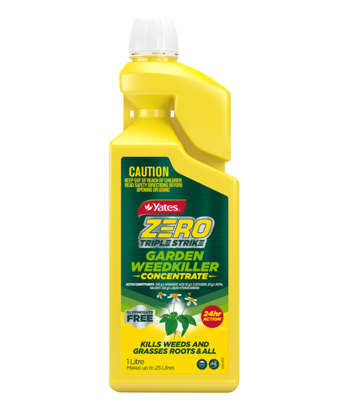 Yates 1L Zero Triple Strike Garden Weedkiller Concentrate