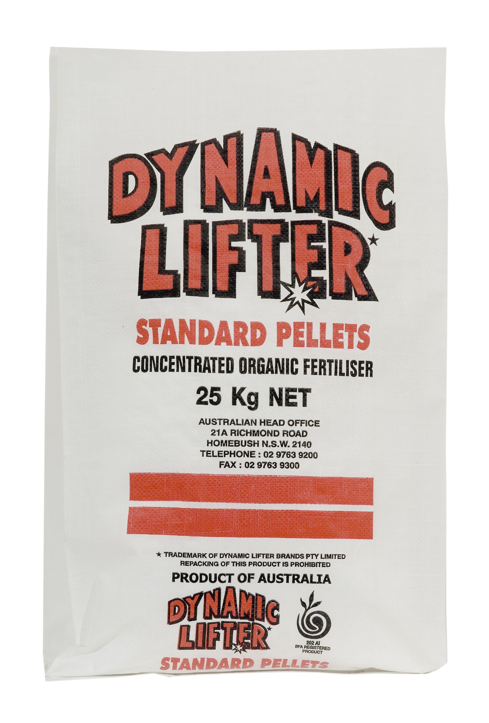 Yates 25kg Dynamic Lifter Standard Pellets