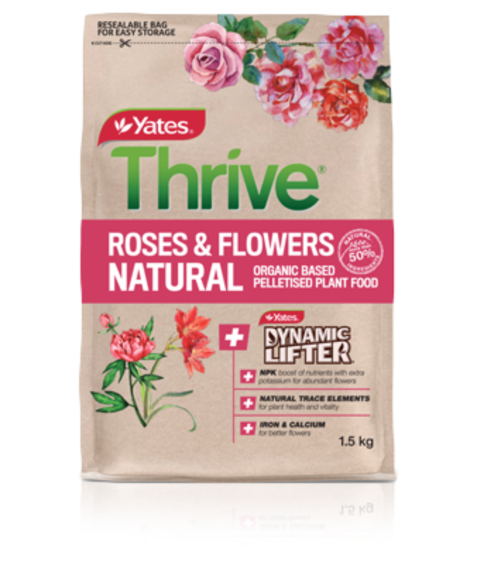 Yates Thrive Natural Roses & Flowers Organic Based Pelletised Plant