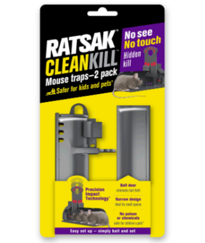 RATSAK Clean Kill Mouse Trap Yates Gardening Australia