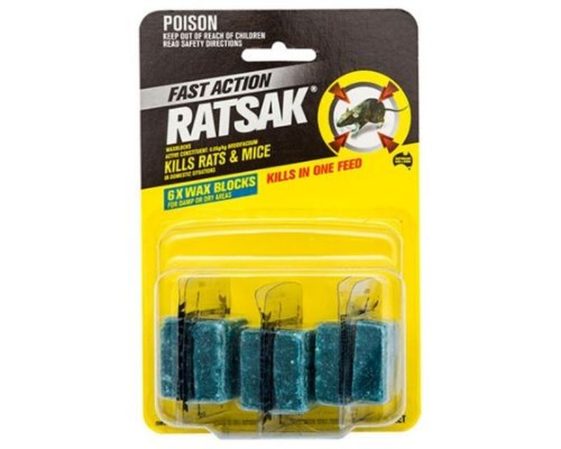 RATSAK Fast Action Wax Blocks Yates Gardening Australia