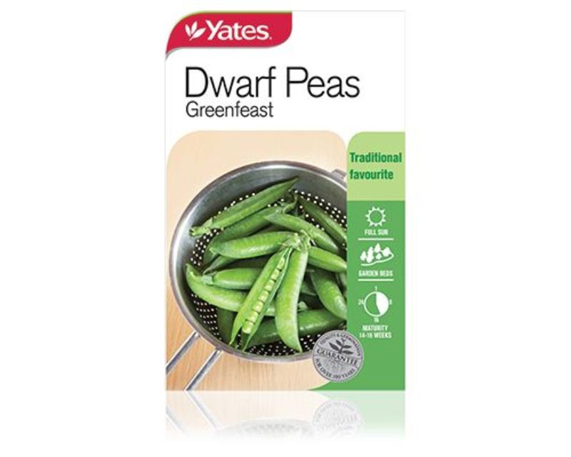 Dwarf Peas Greenfeast Vegetables Yates Seeds for Gardens