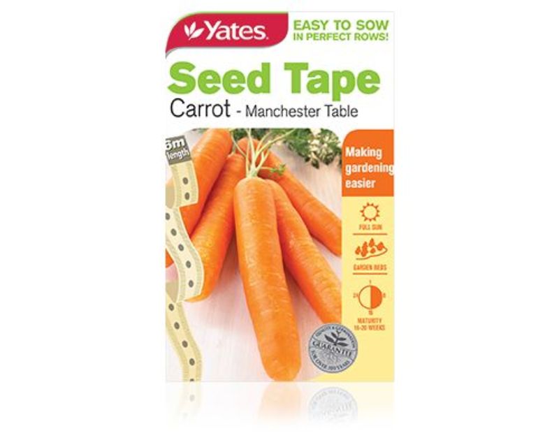 Seed Tape Carrot Manchester Category Yates Seeds for Gardens
