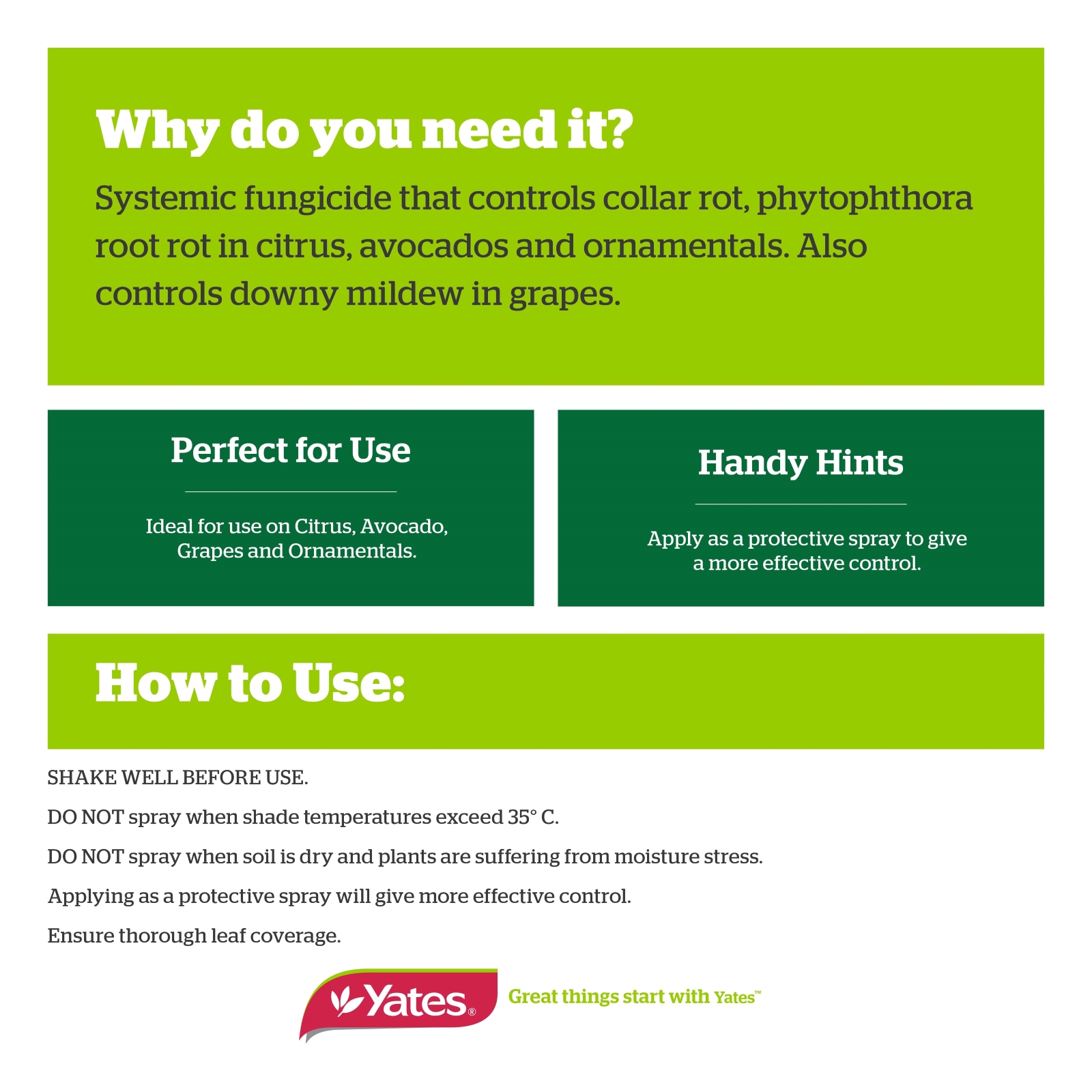 Yates 500mL Anti Rot Phosacid Systemic Fungicide