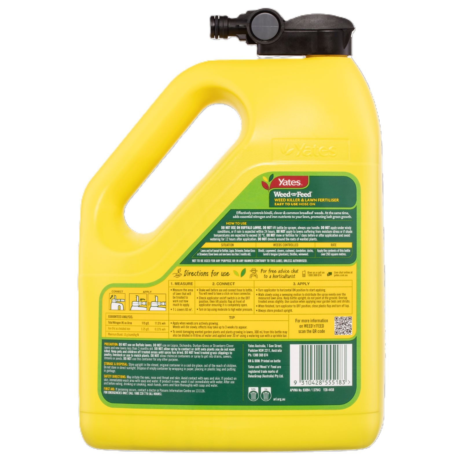 Yates 4L Weed 'n' Feed HoseOn